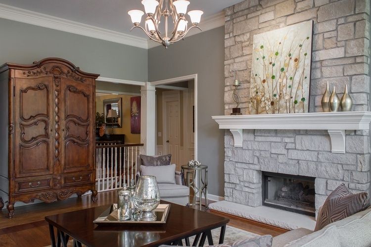 Modern Living Room Interior Design by R Designs, LLC - Interior Designer in Kansas City